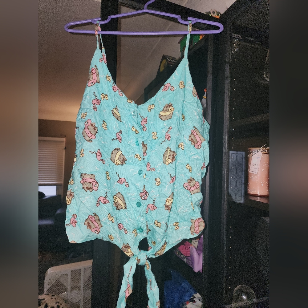 Pusheen tie up tank